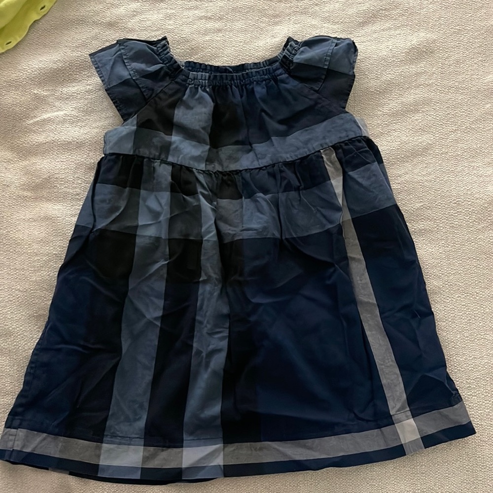 Burberry authentic girls dress plaid size 2yr dress cotton so cute!!!